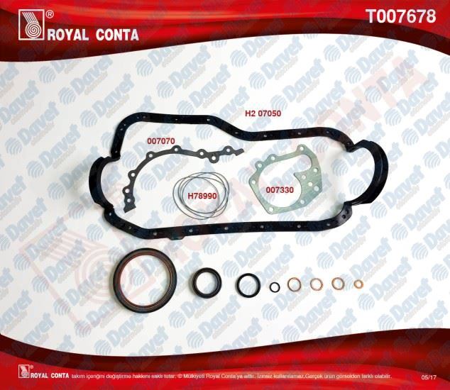 ROYAL T007678 Alt Takim Contasi R9 Enerji-Clio 1.4 (Skt Keceli)